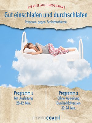 cover image of Gut einschlafen und durchschlafen--Hypnose Audioprogramm